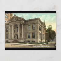 Library, Binghamton NY Vintage 1909