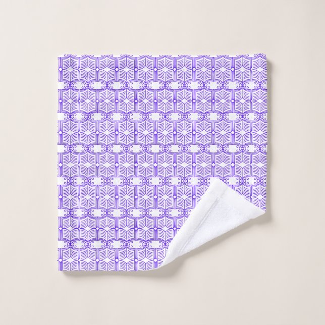 Library Book Pattern  Bath Towel Set (Wash Cloth)