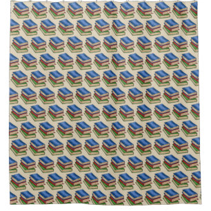 Library Book Stack Teacher Librarian Education Shower Curtain
