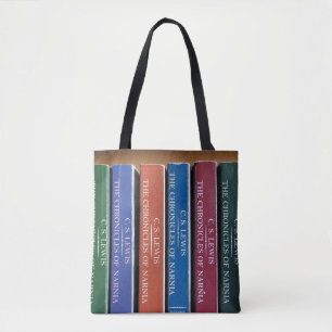 Library Books All-Over-Print Tote Bag, Medium Bag