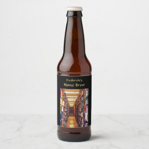 Library Books Beer Label