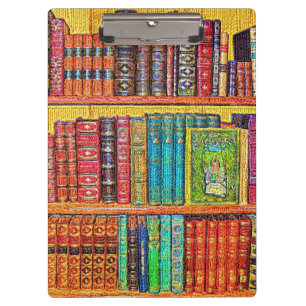 Library Books Clipboard