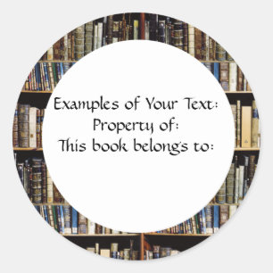 Library Books Sticker
