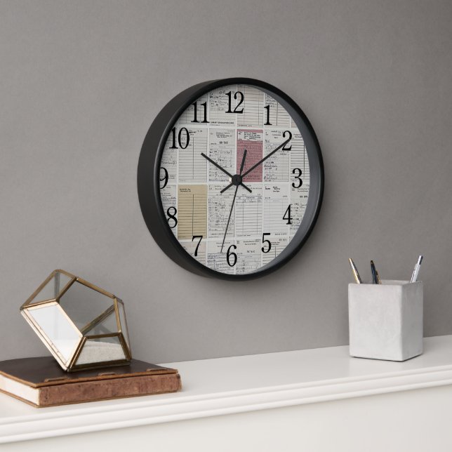Library Card Clock (Office)
