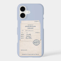 Library Card Personalised Bookish Phone Case
