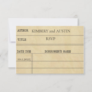 Library Card RSVP Response Card