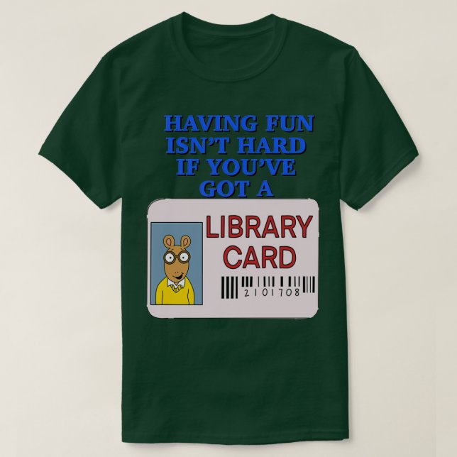 Library Card T-Shirt (Design Front)