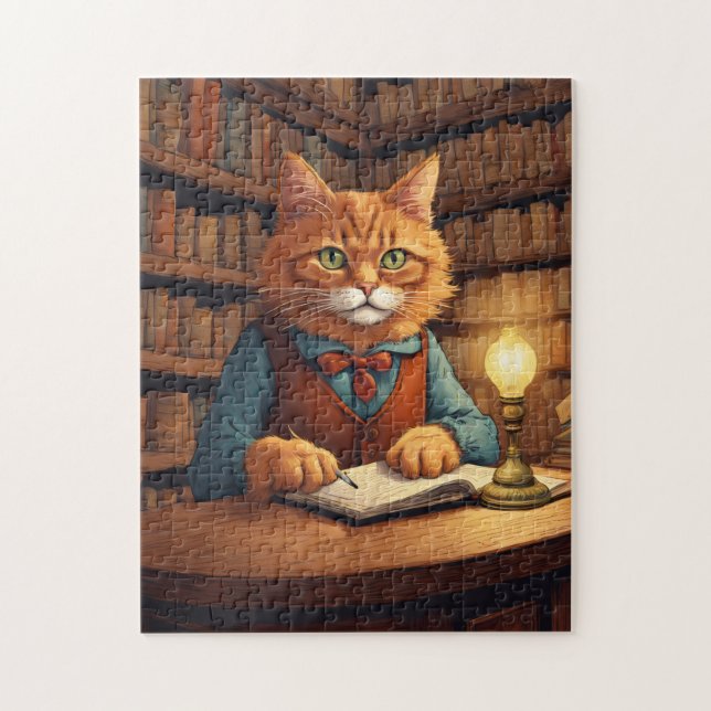 library cat #18 puzzle (Vertical)