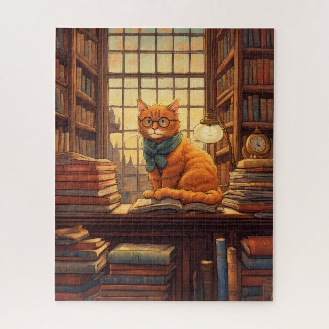 library cat #4 puzzle (Vertical)