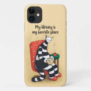 Library Cat Lover Libarian Case-Mate iPhone Case