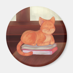 Library Cat Magnet