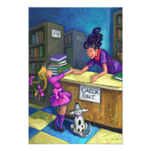 Library Check Out Artwork Photo Print
