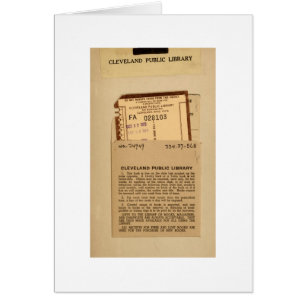 Library Due Date Card