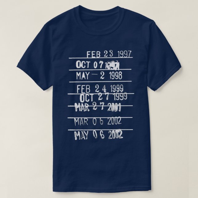 Library Due Date Stamp Librarian Bookworm  T-Shirt (Design Front)