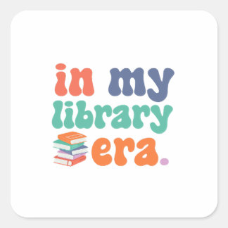 Library Era Square Sticker