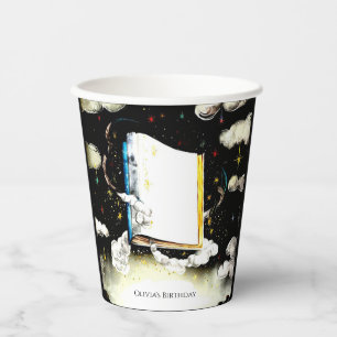 Library Fairytale Custom Storybook Birthday Paper Cups