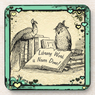 Library Gift. Librarian Assistant Gift. Coaster
