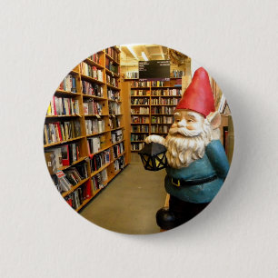 Library Gnome I 6 Cm Round Badge