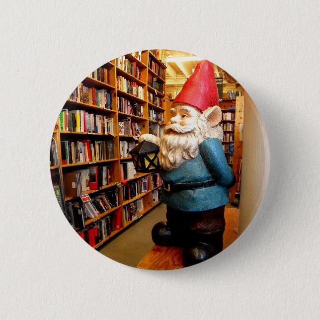 Library Gnome II 6 Cm Round Badge (Front)