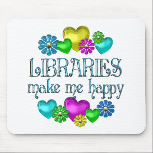 Library Happiness Mouse Pad