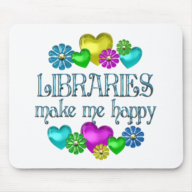 Library Happiness Mouse Pad (Front)
