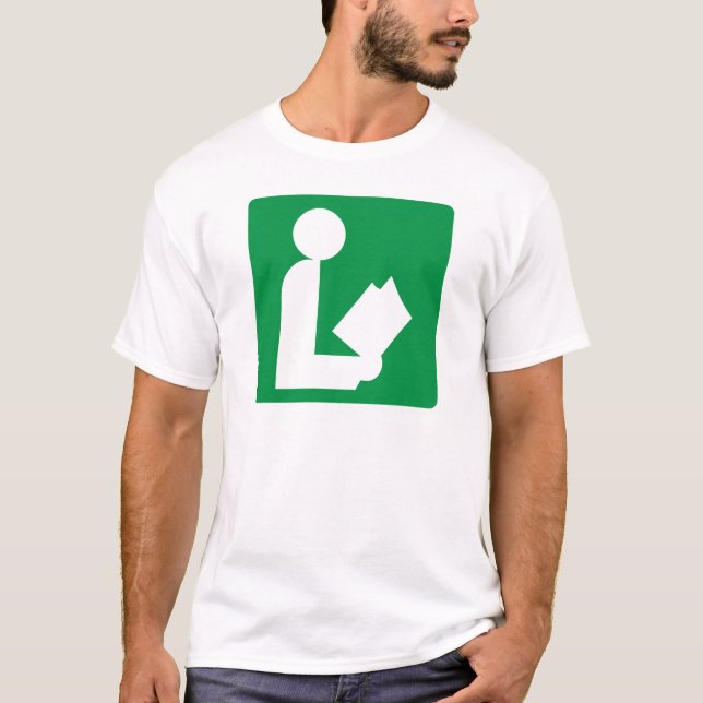 Library Highway Sign T-Shirt (Front)