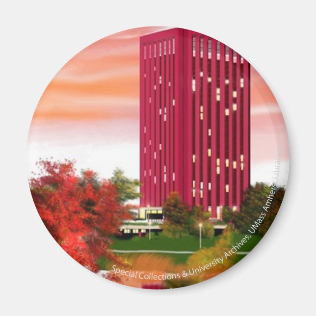 Library in Fall by Tam Nguyen Magnet (Front)