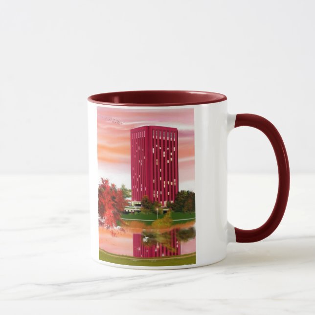 Library in Fall by Tam Nguyen Mug (Right)