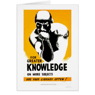 Library Is Knowledge 1940 WPA