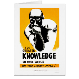Library Is Knowledge 1940 WPA