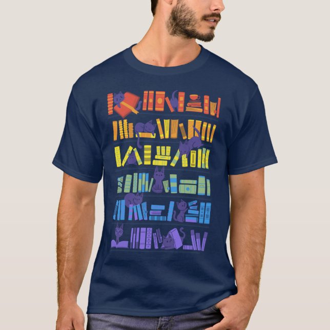 Library Kittens vintage T-Shirt (Front)