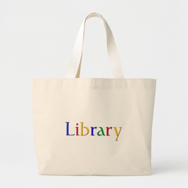 Library Large Tote Bag (Front)