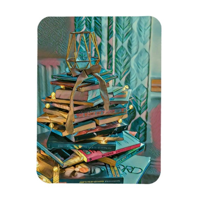 Library lover artwork magnet (Vertical)