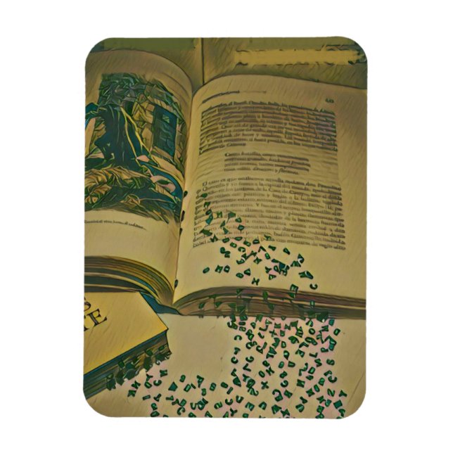 Library lover gift magnet (Vertical)