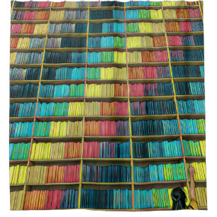Library Lovers Gift Shower Curtain