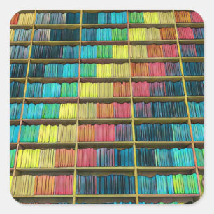 Library Lovers Gift Square Sticker