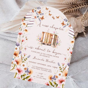 Library New Chapter Begins Bridal Shower Invitation