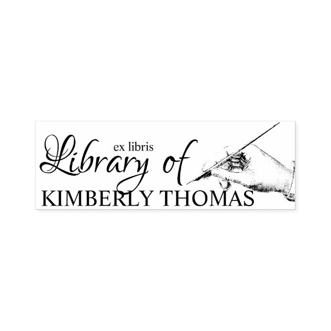 Library of Bookplate Stamp - Ex Libris (Design)