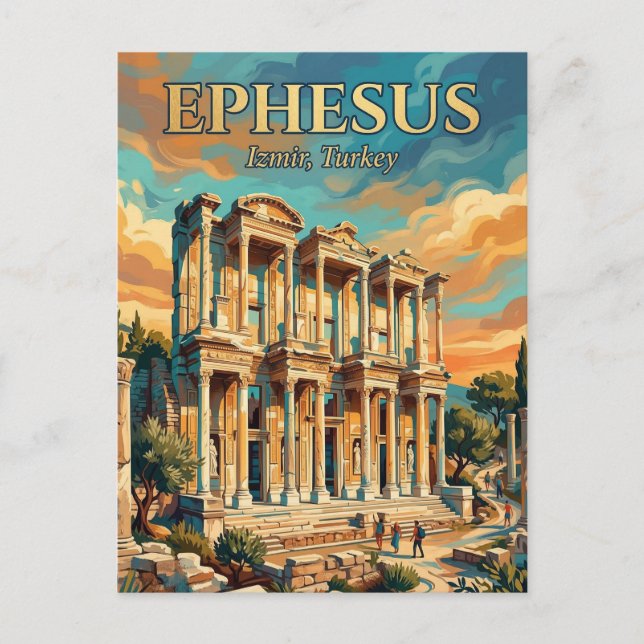 Library of Celsus, Selçuk, Aegean Postcard (Front)