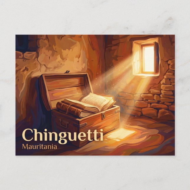 Library of Chinguetti Mauritania Postcard (Front)