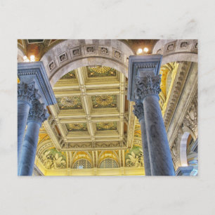 Library of Congress ceiling Postcard