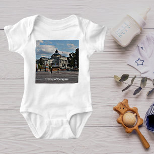 Library of Congress in Mosaic Pattern Baby Bodysuit