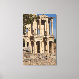 Library Of Ephesus Ruins Canvas Print
