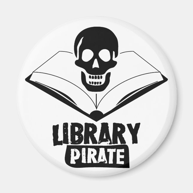 Library Pirate Magnet (Front)