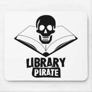 Library Pirate Mouse Pad