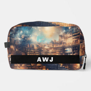Library Print Dopp Bag
