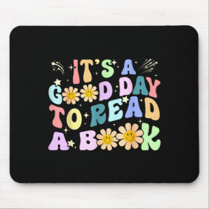 Library reading lovers funny good day to read book mouse pad