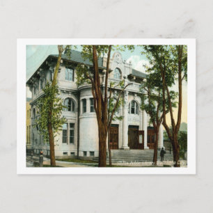 Library, Salt Lake City 1908 Vintage Postcard