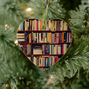 Library Shelves Ceramic Tree Decoration