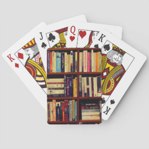 Library Shelves Playing Cards